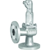 Spring-loaded safety valve Type 1547 serie 433 stainless steel/metal closed bonnet closed lever adjustment range 0.36 - 0.49 barg PN40 DN15